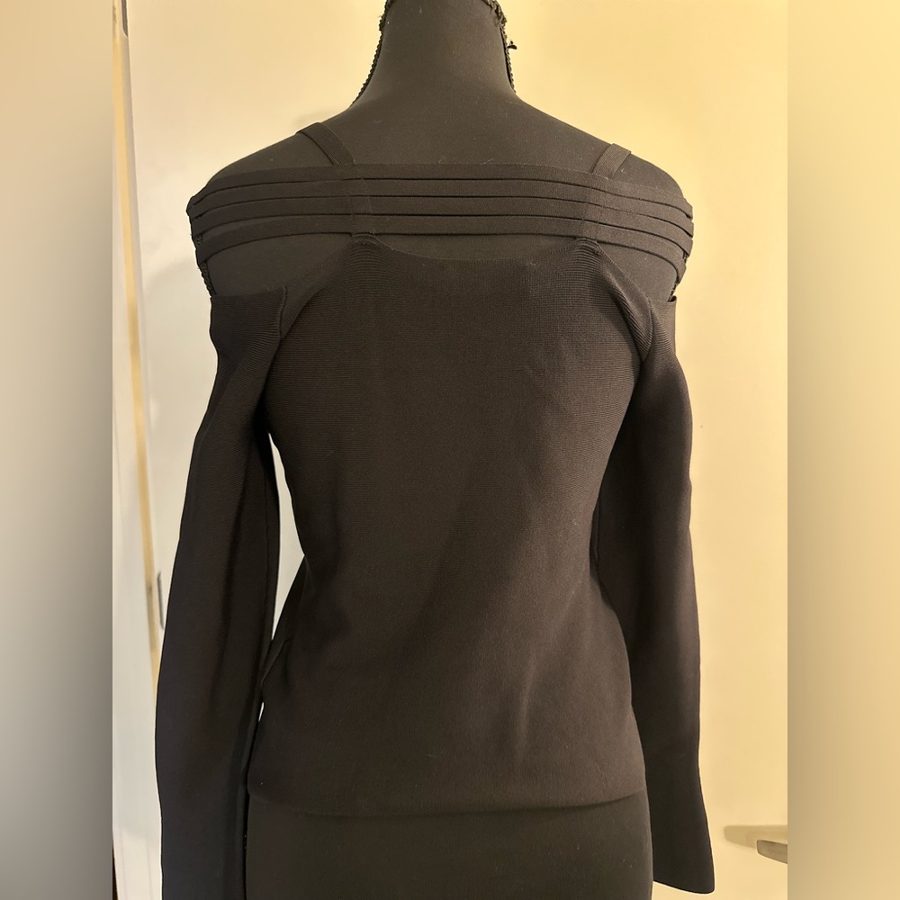 Jonathan Simkhai Sarah Compact Rib Top in Black. Size S - Picture 8 of 11